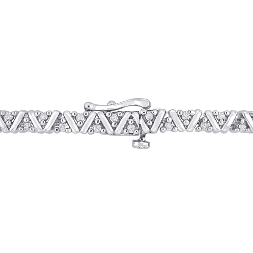 Amour 1 CT TW Diamond Tennis Bracelet Silver