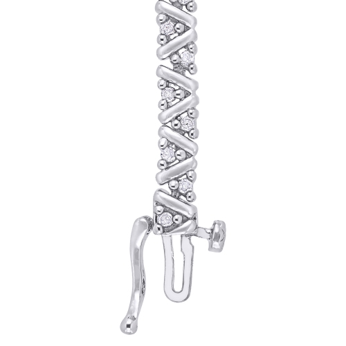 Amour 1 CT TW Diamond Tennis Bracelet Silver