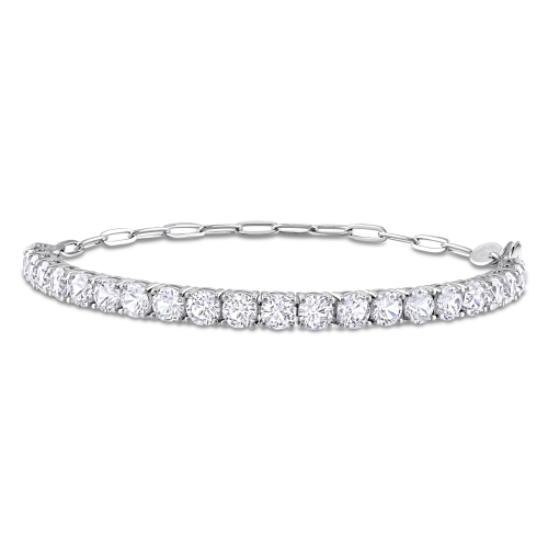 Amour 6 CT TGW Created White Sapphire Tennis Bracelet silver