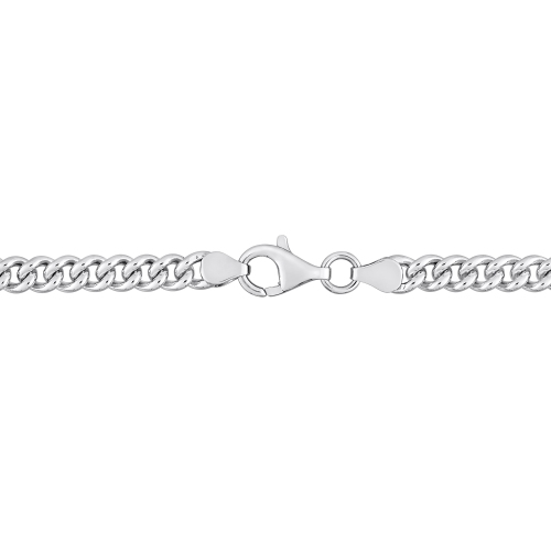 Amour 1 1/7 CT TGW Created Ruby Link Bracelet Silver