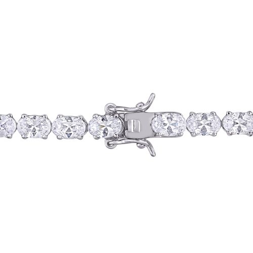 Amour 21 CT TGW Cubic Zirconia Tennis Bracelet Silver
