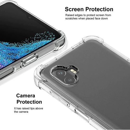 TopSave Extra Corner Bumper Soft Jelly Gel TPU Case For Samsung Galaxy Xcover 6Pro 6.6", Clear