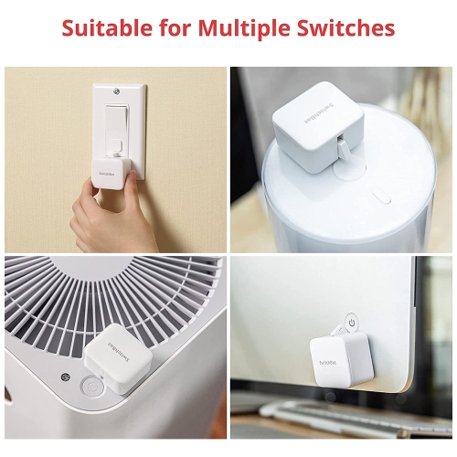 SwitchBot Bot and SwitchBot Hub Mini| Smart Switch Button Pusher - No Wiring, Wireless App or Timer Control, Compatible with Alexa, Google Home,