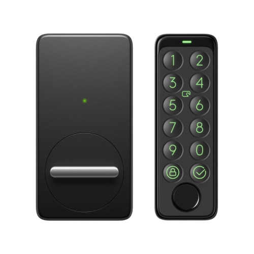 SwitchBot Lock with SwitchBot Keypad Touch and Hub Mini| Smart Bluetooth Door Lock, Electronic Keyless Entry Door Lock for Front Door, Fits Your