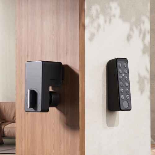 SwitchBot Lock with SwitchBot Keypad Touch and Hub Mini| Smart Bluetooth Door Lock, Electronic Keyless Entry Door Lock for Front Door, Fits Your