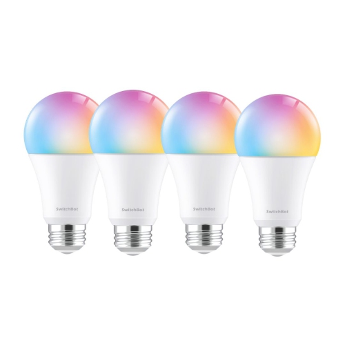 SWITCHBOT  E26 Smart Led Light Bulb |Multi-Colour, Wifi & Bluetooth Bulb Works \w Alexa&google, 10W 800Lms Equals 60W Bulb, 2.4Ghz Only, No Hub