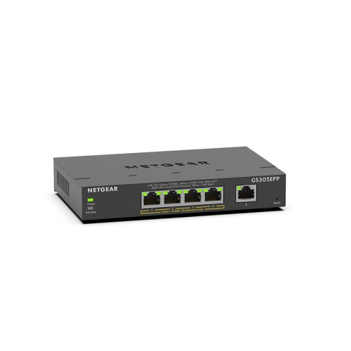 Netgear 5-Port Gigabit PoE+ Compliant Managed Switch -