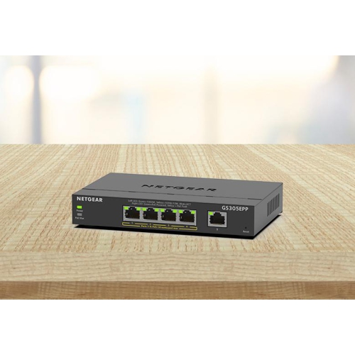 Netgear 5-Port Gigabit PoE+ Compliant Managed Switch -