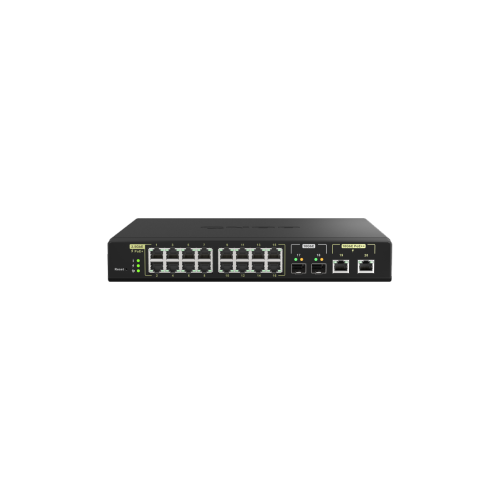QNAP QSW-M2116P-2T2S-US 20-Port 10GbE PoE++ and 2.5GbE PoE+ Managed Network Switch