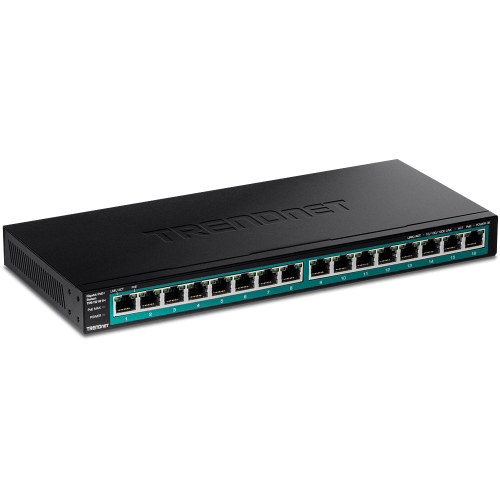 TRENDnet 16-Port Gigabit PoE+ Switch