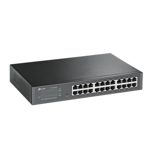 TP-Link 24 Port RJ45 240VAC 60Hz 220V 10/100/1000Mbps Gigabit Black Switch