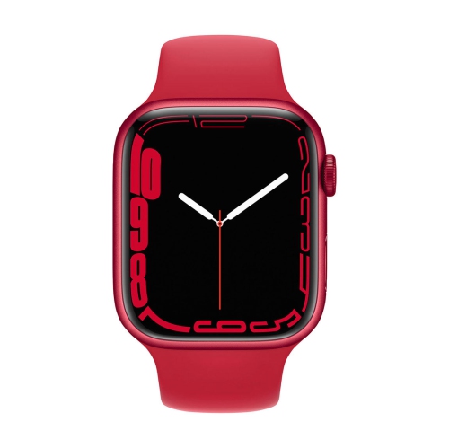 Apple Watch Series 7 / 45mm / Aluminum Case with Red Sport Band