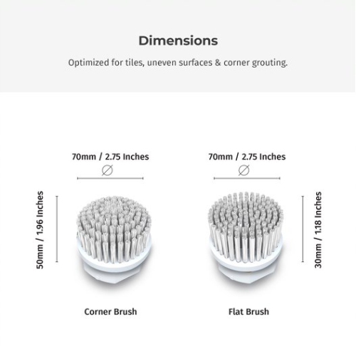 Skadu - Multi-Surface Pro | 6 in 1 | 22 Replacement Brushes and Pads | Power Scrubbing Brush Set