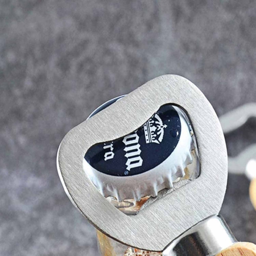 Ouvre-bouteille de bière ISTAR avec POIGNÉE ANTIDÉRAPANTE EN CAOUTCHOUC, robuste ET FACILE À TENIR