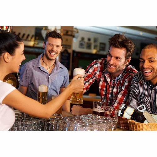 Ouvre-bouteille de bière ISTAR avec POIGNÉE ANTIDÉRAPANTE EN CAOUTCHOUC, robuste ET FACILE À TENIR