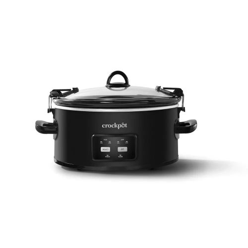 Crock-Pot 6 QT Programmable Cook & Carry Mijoteuse, noir