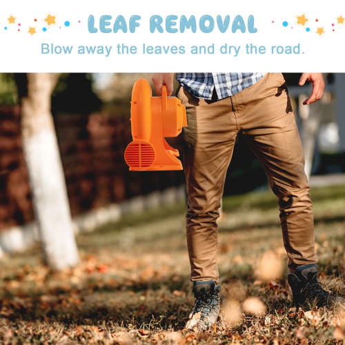 Topbuy Electric Air Blower Inflatable Bouncer Blower with Handle Large Air Outlet Commercial Air Blower for Inflatable Castle and Jump Slides 550W