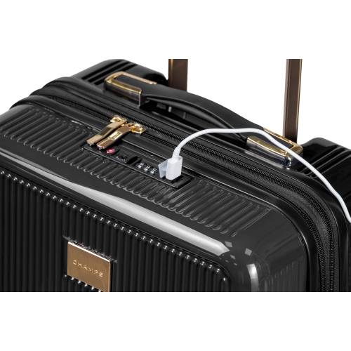 Champs Luxe Collection 3pc Expandable Hardside Luggage Set