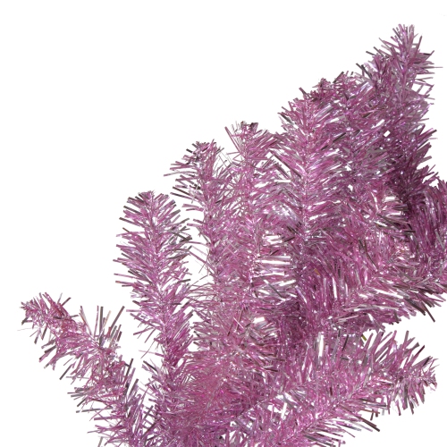 Artificial Christmas Garland - 9' x 12" - Pink - Unlit