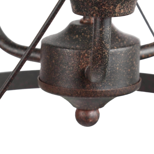 Modern Farmhouse 3-Light Black Cylinder Lantern Chandelier for Kitchen Island