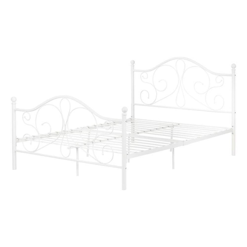 SOUTH SHORE CANADA  South Shore Summer Breeze Full Metal Platform Bed In In White