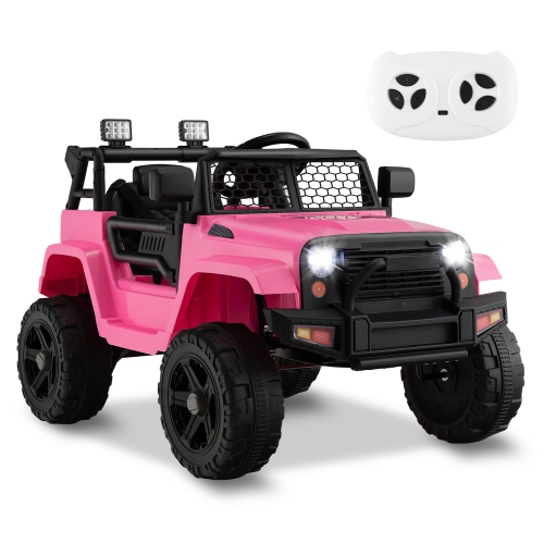 Gymax 12V Kids Ride On Truck Car Electric Vehicle Remote w/ Music & Light
