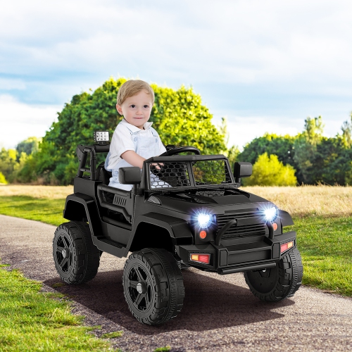 Gymax 12V Kids Ride On Truck Car Electric Vehicle Remote w/ Music & Light