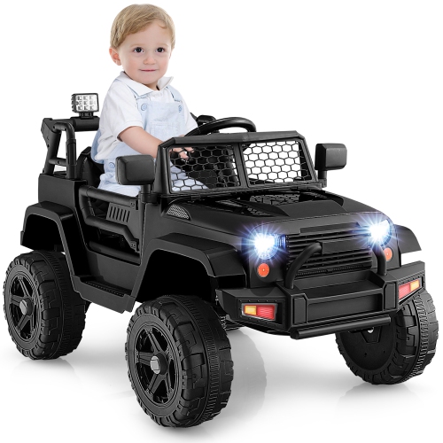 Gymax 12V Kids Ride On Truck Car Electric Vehicle Remote w/ Music & Light