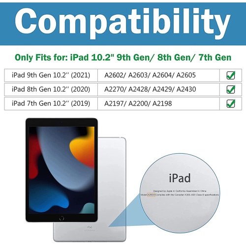 Case for New iPad Air 5th 4th Generation Case Cover 10.9 inch, iPad Air 5 Case, iPad Air 4 Case, Support 2nd Gen Apple