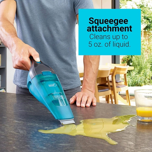 Black + Decker - DustBuster Cordless Handheld Wet/Dry Vacuum, Blue