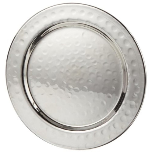 Elegance 4-pc Round Coaster Set Hammered