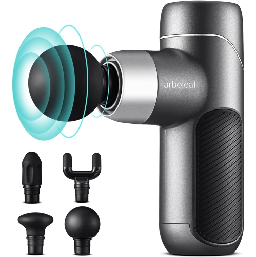 Arboleaf Handheld Massager, Percussion Massage Gun for Deep Tissue Massaging, Back, Neck, Shoulder, Leg and All Muscle Relief, Lightweight, Portable, Super Quite, and Powerful