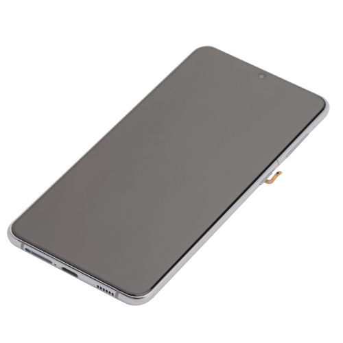 Refurbished - LCD Display Touch Screen Assembly + Frame For Samsung Galaxy S21+ Plus 5G (SM-G996W) - Phantom Silver