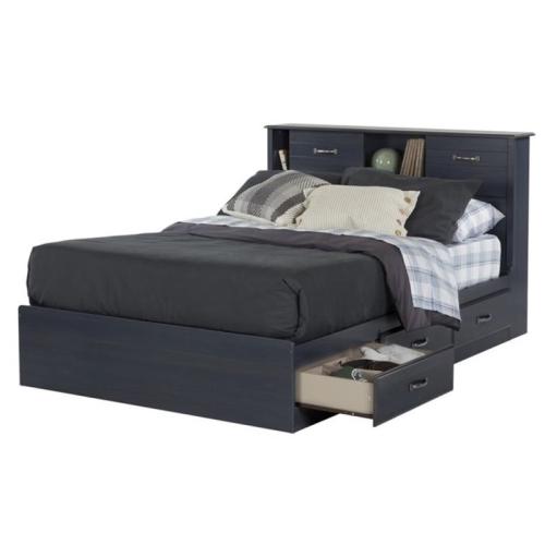 South Shore Ulysses Full Mates Bed in Blueberry