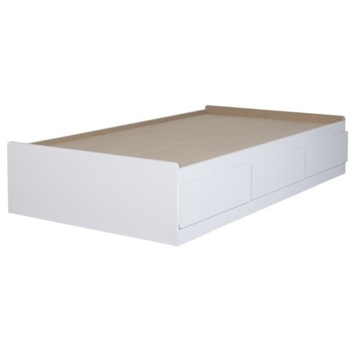 South Shore Fusion Twin Storage Mates Bed in White