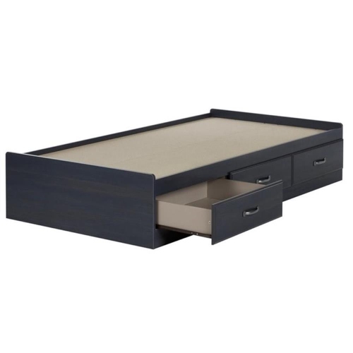 South Shore Ulysses Twin Mates Bed in Blueberry