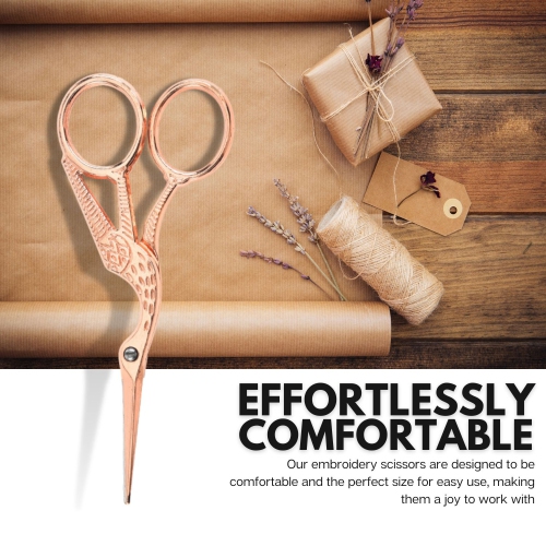 Arolly Retro Style 5.51" Embroidery Scissor with Sharp Blades, Multi-purpose Small Sewing Scissors for Art and Needle Work, Cutting Tools