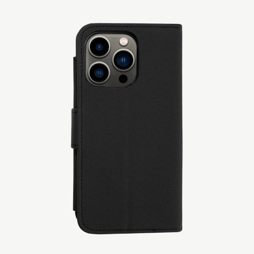 iPhone 14 Pro Max Wallet Case with MagSafe, Black - Sunset Blvd