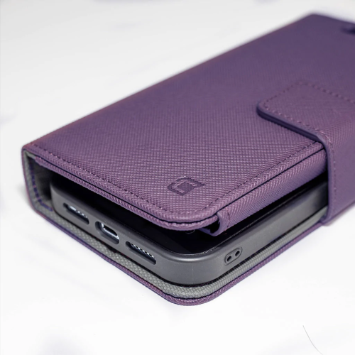 Caseco Wallet Case with MagSafe for iPhone 14 - Purple