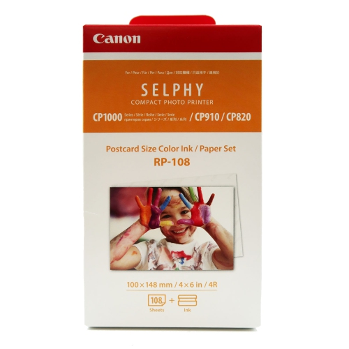 3 Unit Canon RP-108 High-Capacity Color Ink/Paper Set for SELPHY CP910 Printer