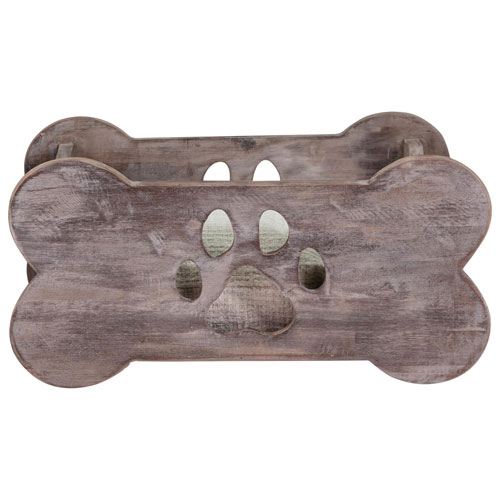 Bowser & Meowser Dog Bone Wood Pet Bed