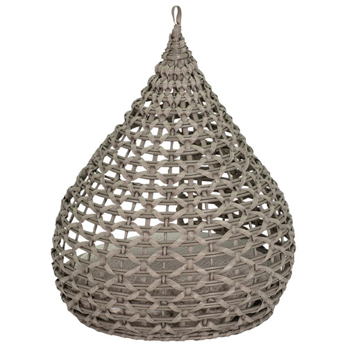 Bowser & Meowser Teardrop Resin Wicker Pet Bed