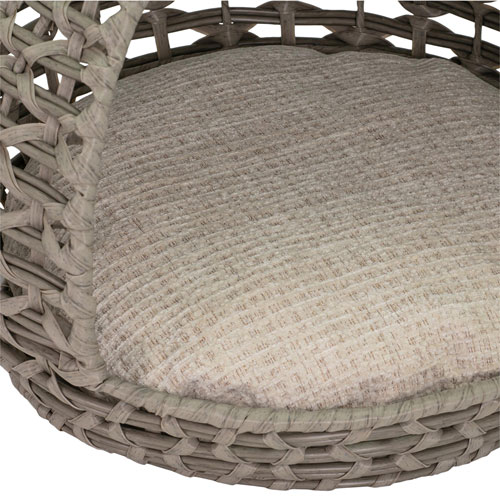 Bowser & Meowser Teardrop Resin Wicker Pet Bed