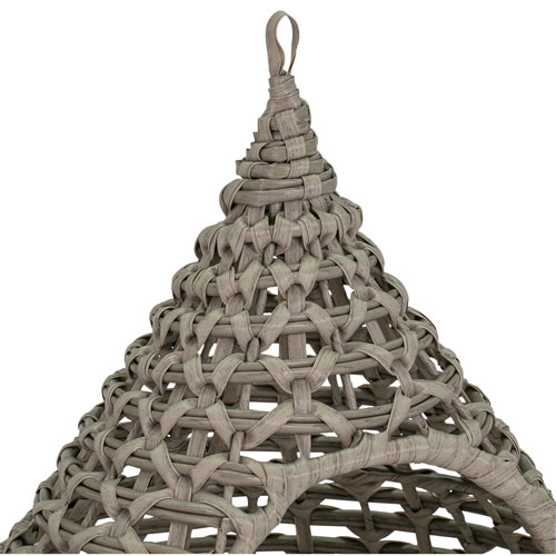 Bowser & Meowser Teardrop Resin Wicker Pet Bed