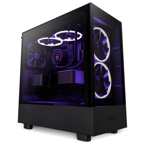 NZXT Case CC-H51EB-01 H5 Elite MID-TOWER Tempered Glass ATX/Micro ATX ...