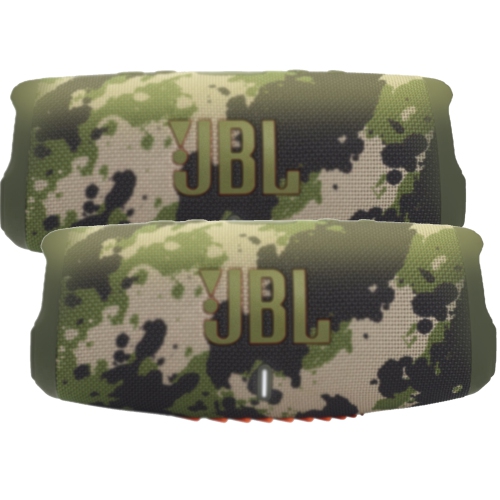 2x JBL Charge 5 Portable Waterproof Bluetooth Speaker (Squad)