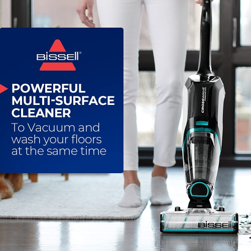 BISSELL - Vacuum & Wash - CrossWave Cordless Max - WiFi Connected - 36V Cordless - Vacuum and wash Your Floors at The Same time - Self-Clean Cycle