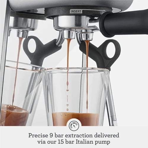 BREVILLE BAMBINO ESPRESSO MACHINE 47 fl. oz, Stainless steel