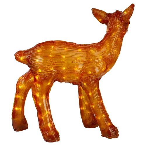 23" Lighted Commercial Grade Acrylic Reindeer Christmas Display Decoration