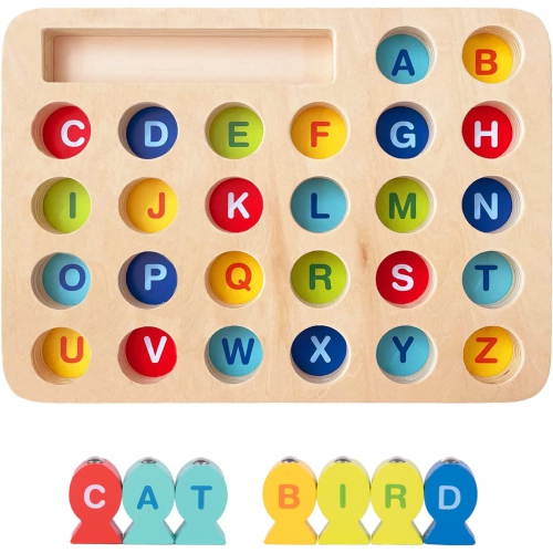 BrandNew Wooden Magnetic Fishing Game, ABC Alphabet Color Sorting